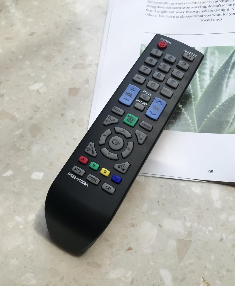 BOMAZ Replacement Remote Control for Samsung PN51D450A2D PN51D450A3DXZA LN40E550F6FXZA LN32D403E2DXZA LN32C350D1V LN32C350D1VFXZA Smart LED TVs - Image 4